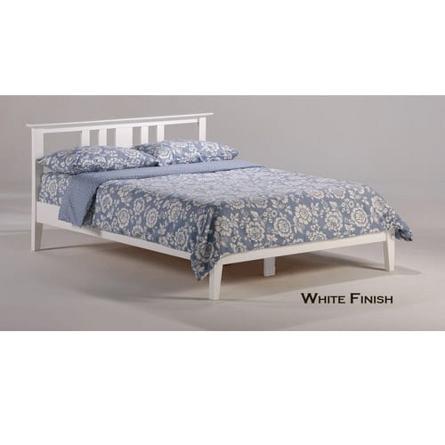 white finish bed