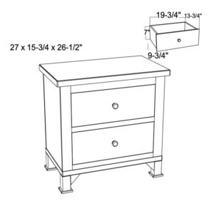 Arcadia Antiqued Nightstand