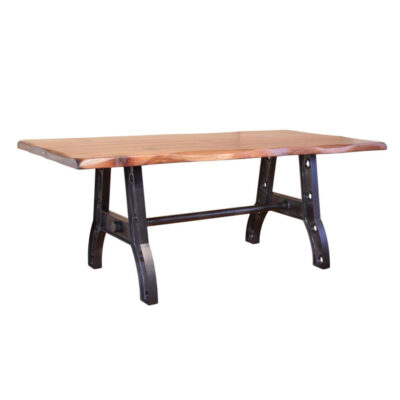 Parota Live Edge Table [Steel Base][78"]