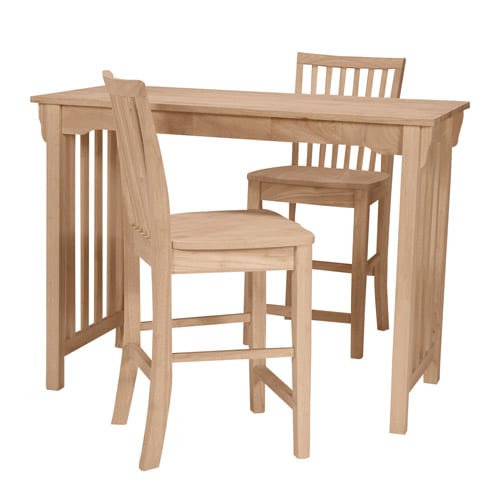 dining table and 2 chairs
