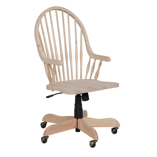 Tall Windsor Arm Desk Chair