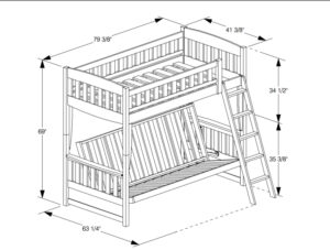 Cinnamon Twin/Twin Bunk