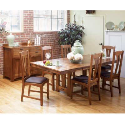 Hickory Extension Table Set [96"]