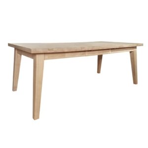 Solid Hardwood Extension Table / Unfinished