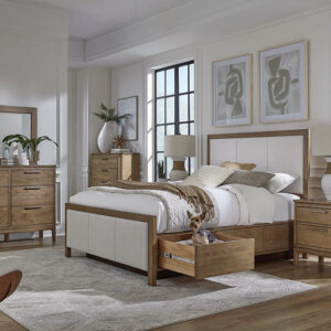 Bailey Upholstered Platform STORAGE Bed Frame