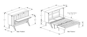 Murphy Desk Bed / Olympia
