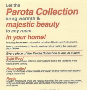 Parota Open Bookcase