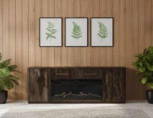 Balam Fireplace Console [80"]