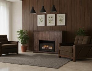 Mezquite Fireplace Console / Dark [56"]