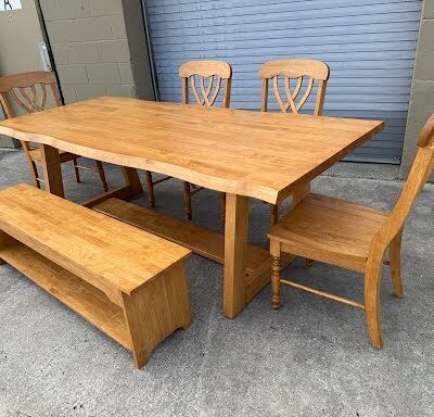 Live Edge Dining Set