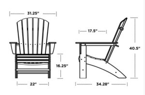 Nautical Curveback Adirondack Chair
