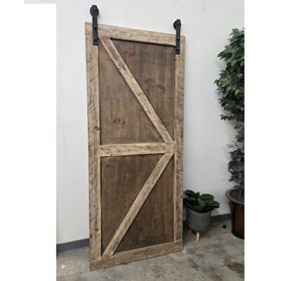 PINE BARNDOOR w/ DOOR WHEELS
