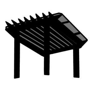 B.  Roofed Pergola