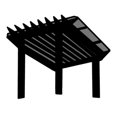 B.  Roofed Pergola