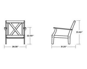 POLYWOOD® Braxton Deep Seating Chair