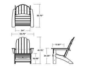 POLYWOOD® Vineyard Grand Adirondack Chair