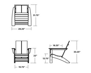 POLYWOOD® Cottage Modern Adirondack Chair