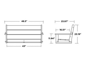 POLYWOOD® Lakeside Swing [48"]