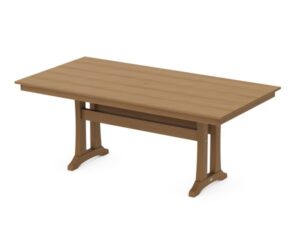POLYWOOD® Farmhouse Trestle Dining Table [37"]