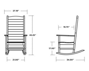 POLYWOOD® Shaker Porch Rocking Chair