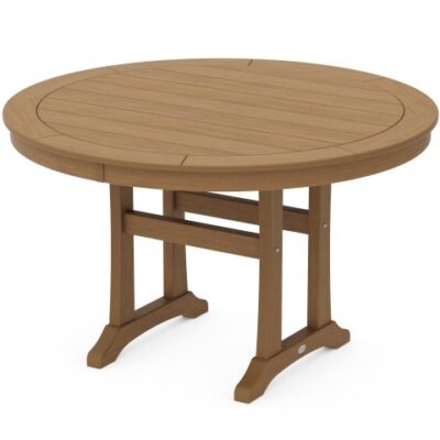 Nautical Trestle 48" Round Dining Table